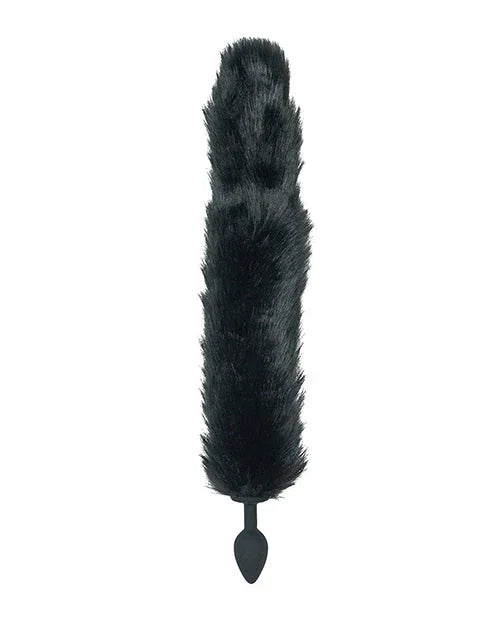 Punishment Black Fox Tail Plug - Puppy's Aesthetics
