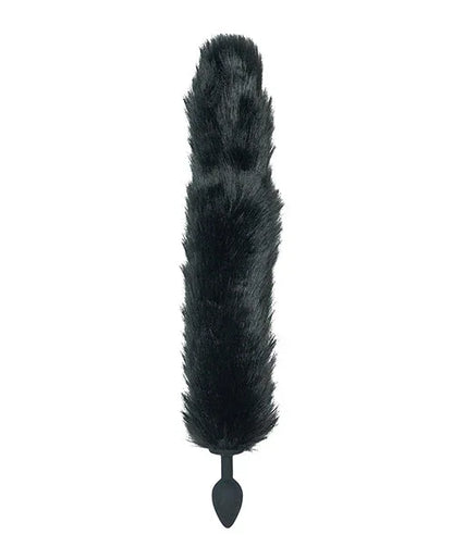 Punishment Black Fox Tail Plug - Puppy's Aesthetics