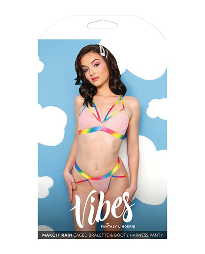 Make it Rain Bralette & Panty Set (L/XL)