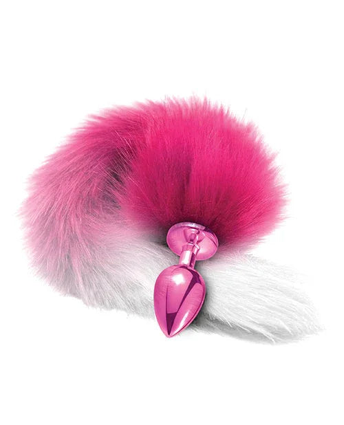 Metal Pink Butt Plug Fur Tail - Puppy's Aesthetics