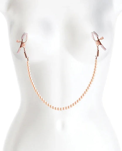 Bound Rose Gold Nipple Clamps - Puppy's Aesthetics