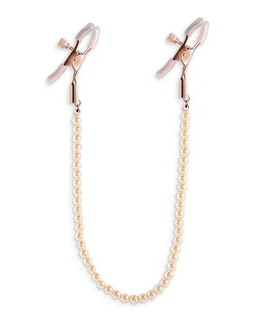 Bound Rose Gold Nipple Clamps - Puppy's Aesthetics