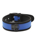 Blue Neoprene Puppy Collar - Puppy's Aesthetics