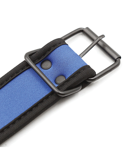 Blue Neoprene Puppy Collar - Puppy's Aesthetics