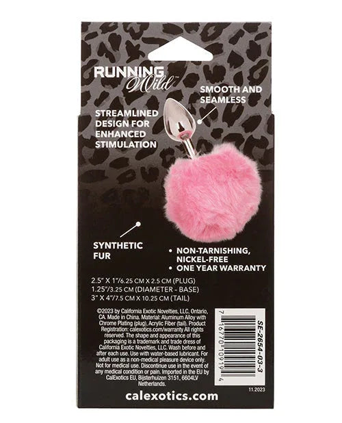Running Wild Pink Bunny Tail Anal Plug - Puppy's Aesthetics