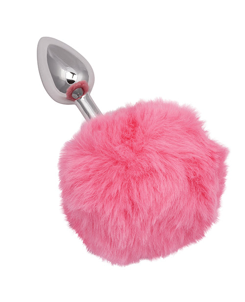 Running Wild Pink Bunny Tail Anal Plug