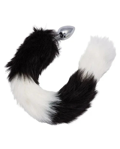Running Wild Black & White Tail Plug - Puppy's Aesthetics
