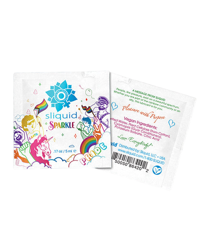 Sparkle Pride Water Based Lube Sample