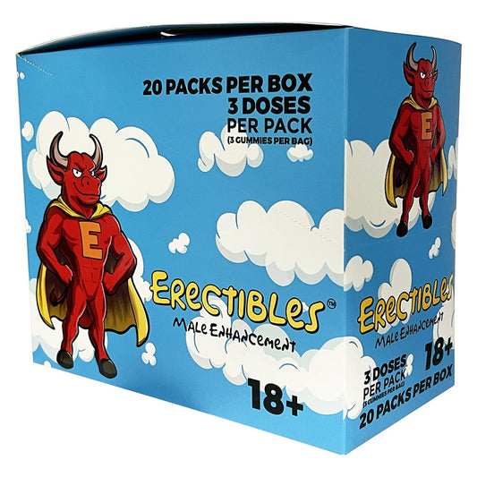 USA Only - Erectibles Male Enhancement Gummies Display of 20