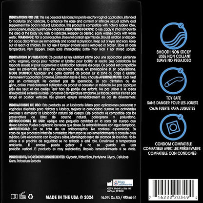 Wet Original Water Based Lubricant 16oz