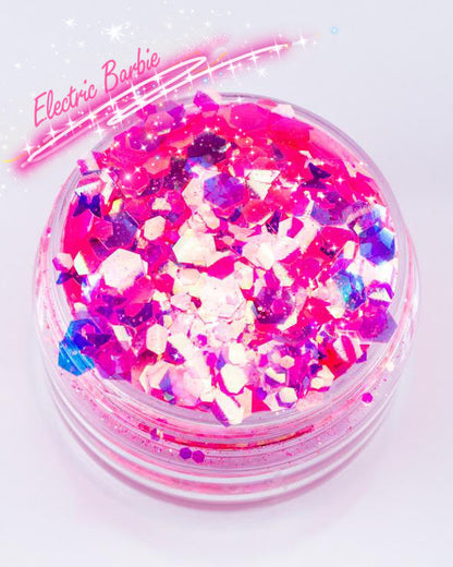 ELECTRIC BARBIE *UV* Chunky Glamdoll Glitter Mix