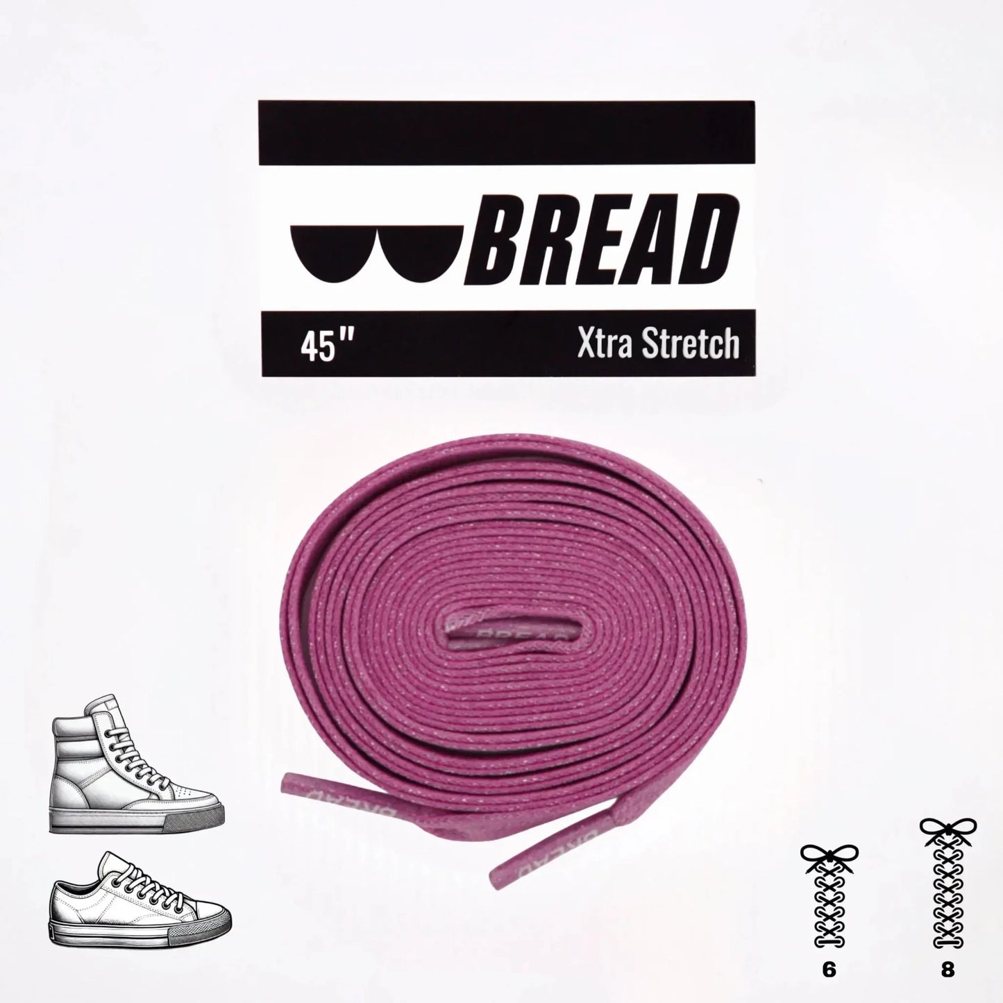 Sweet Pretty Pink Elastic Shoelaces - Puppy's Aesthetics