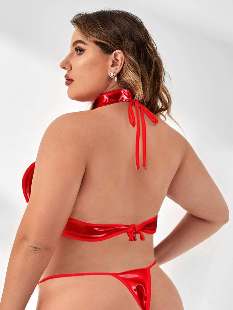 Plus Size Chain Me Up Teddy Set