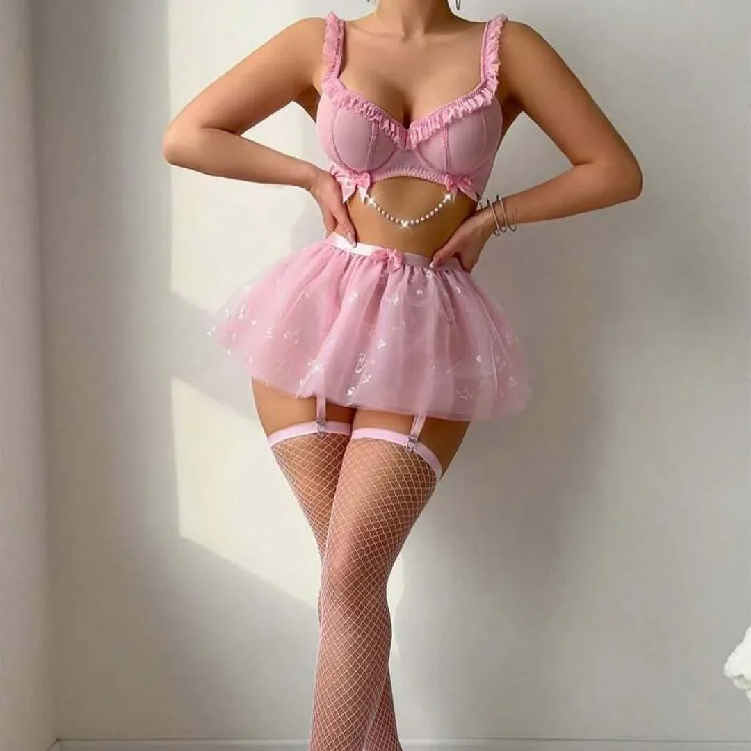 Pink Little Dreamer Pearl Set - Puppy's Aesthetics