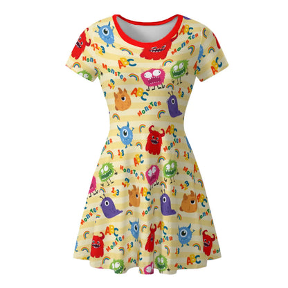 Lil Monsters Cute Play Dress - Puppy's Aesthetics