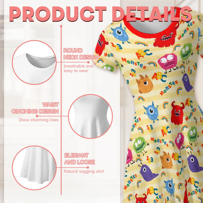 Lil Monsters Cute Play Dress - Puppy's Aesthetics