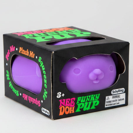 Nee-Doh Funky Pup Squishy: Purple