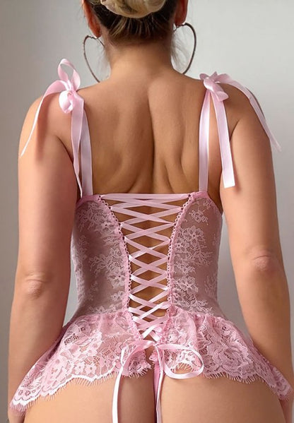 Sweet Obsession Bow Babydoll  Set