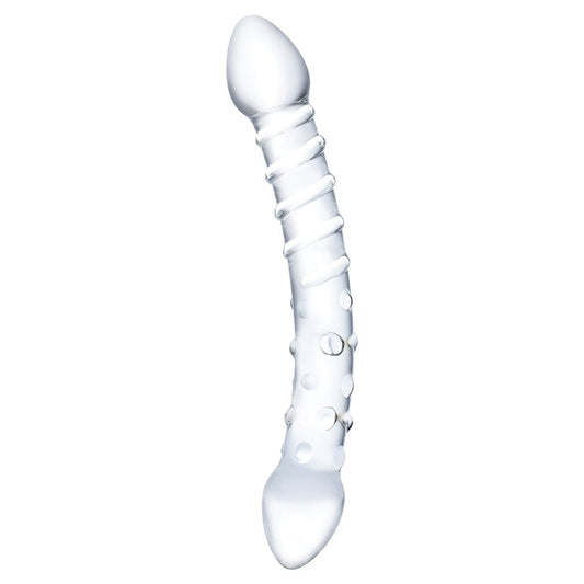 Glas Double Trouble Glass Dildo 10"