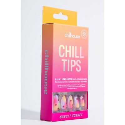 Fake Nails Sunset Sorbet 24ct