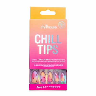 Fake Nails Sunset Sorbet 24ct