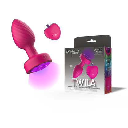 USA Only - Twirling Gem Light Up Vibe Plug w/Remote