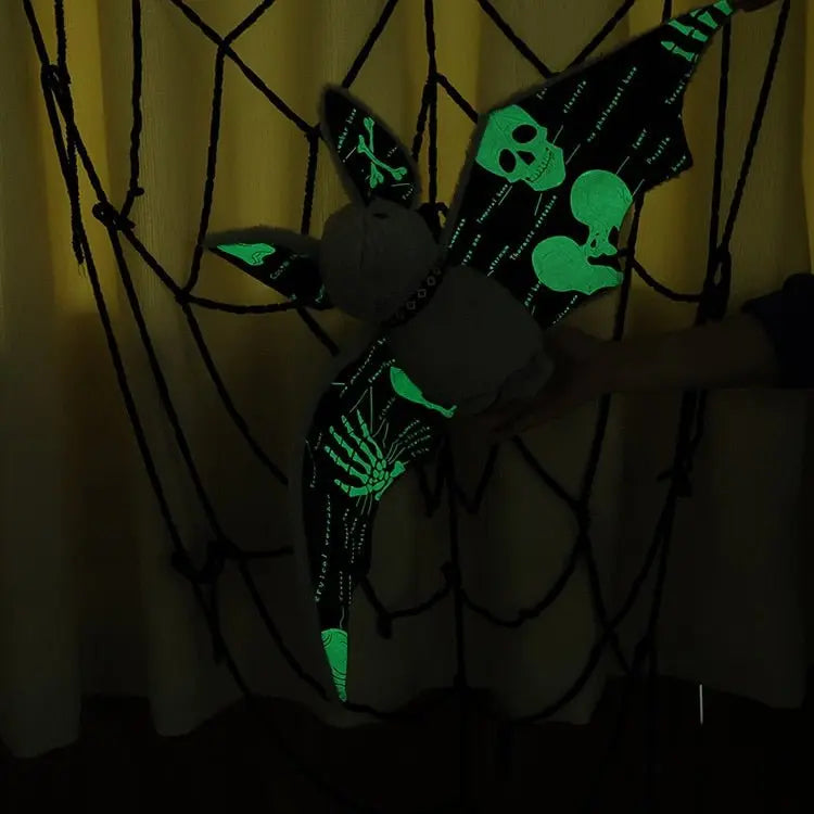 Glow Nightmare Skeleton Bat Plushie Puppy's Aesthetics