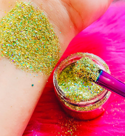 GOLD CHROME (CHUNKY or FINE) Holographic Glamdoll Glitter