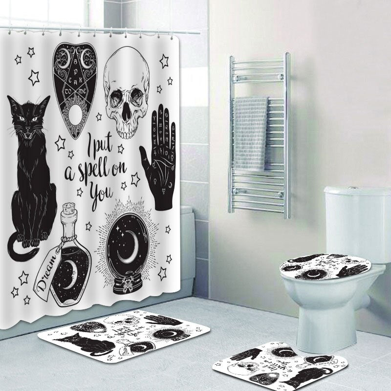 Gothic Witchcraft Bathroom Set (Options) Puppy's Aesthetics
