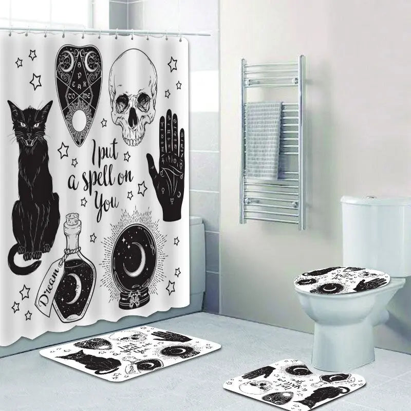 Gothic Witchcraft Bathroom Set (Options) Puppy's Aesthetics