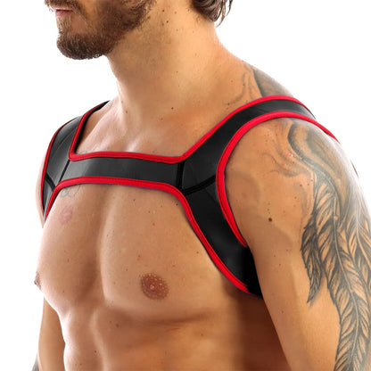 Red Neoprene Wide Shoulder Harness