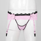 Sissy Garter Lace Bow Briefs (Colors)