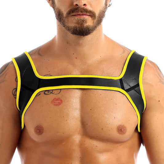 Yellow Neoprene Wide Shoulder Harness