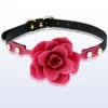 Silicone Rose Mouth Plug Ball - Puppy's Aesthetics