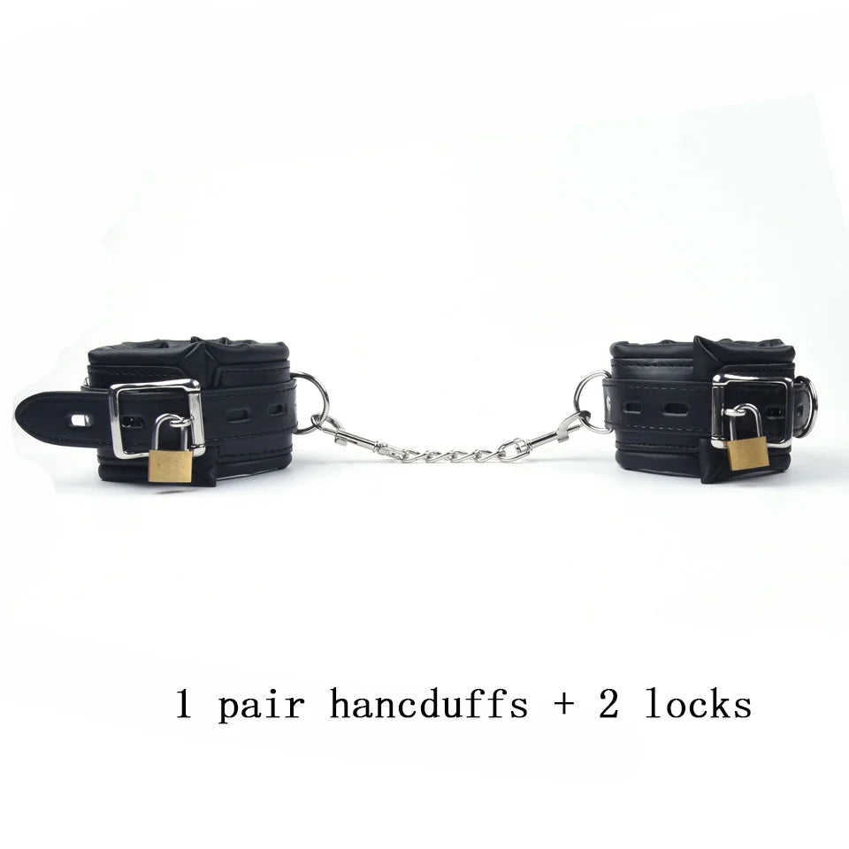 Ankle & Wrist Chain Lock Bondage Restraints