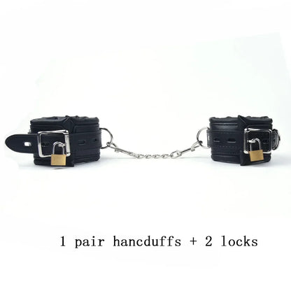 Ankle & Wrist Chain Lock Bondage Restraints - Puppy's Aesthetics