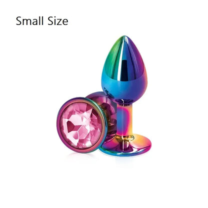 Heart-Shaped Crystal Metal Anal Set - Puppy's Aesthetics