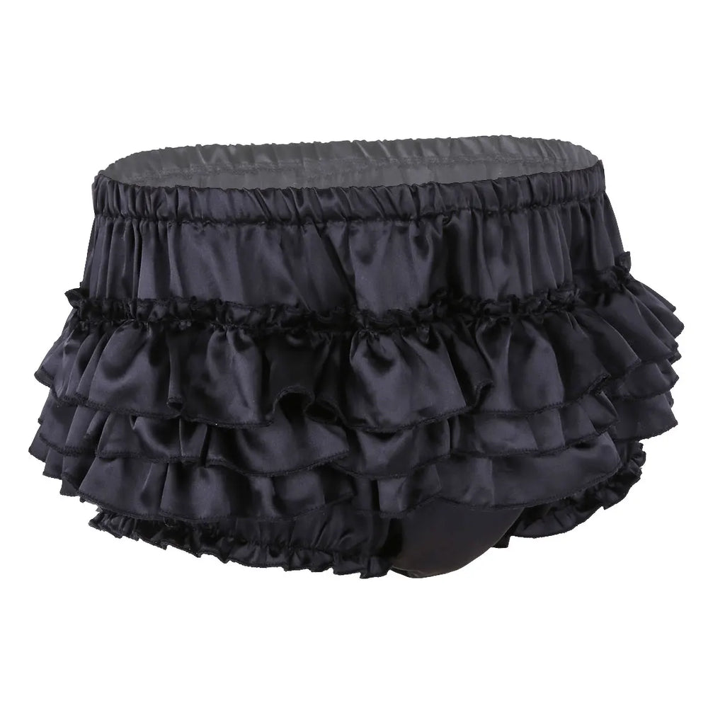 Sissy Ruffled Bloomer Panties – Satin (Colors)
