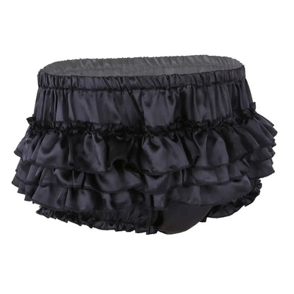 Sissy Ruffled Bloomer Panties – Satin (Colors) - Puppy's Aesthetics