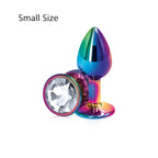 Heart-Shaped Crystal Metal Anal Set