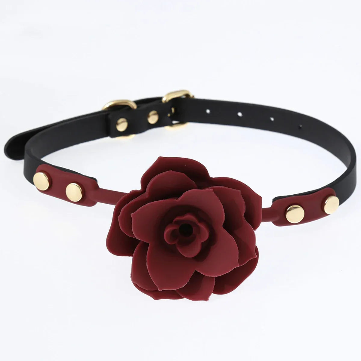 Silicone Rose Mouth Plug Ball - Puppy's Aesthetics
