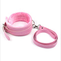 Blush Darling Plush Collar & Chain Leash