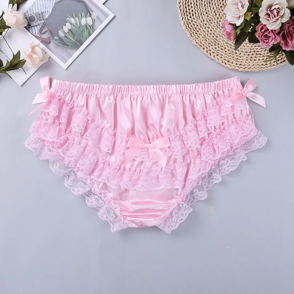 Sissy Dreams Satin Lace Panties (Colors)