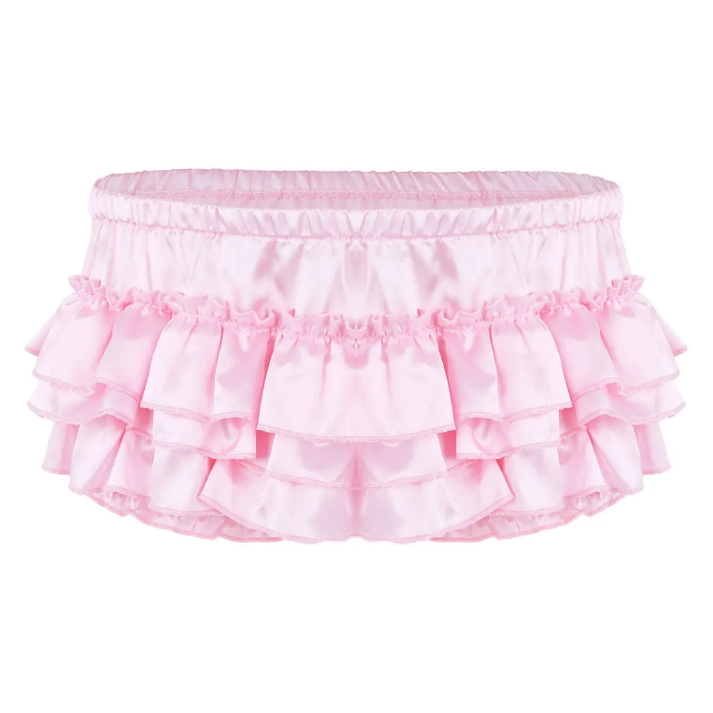 Sissy Ruffled Bloomer Panties – Satin (Colors)