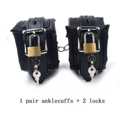Ankle & Wrist Chain Lock Bondage Restraints - Puppy's Aesthetics