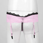 Sissy Garter Lace Bow Briefs (Colors)