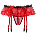 Sissy Garter Lace Bow Briefs (Colors)