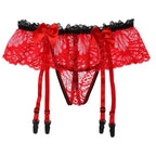 Sissy Garter Lace Bow Briefs (Colors)