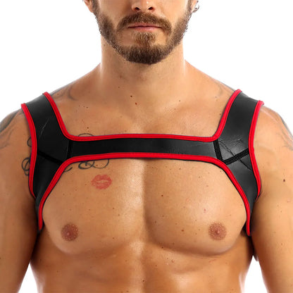 Red Neoprene Wide Shoulder Harness