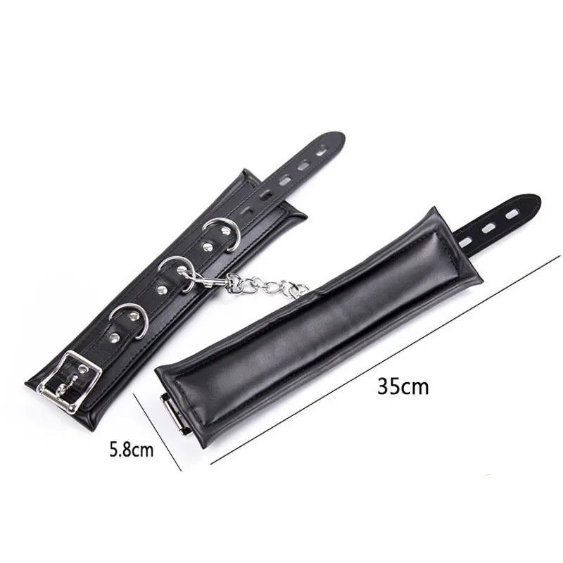 Ankle & Wrist Chain Lock Bondage Restraints - Puppy's Aesthetics